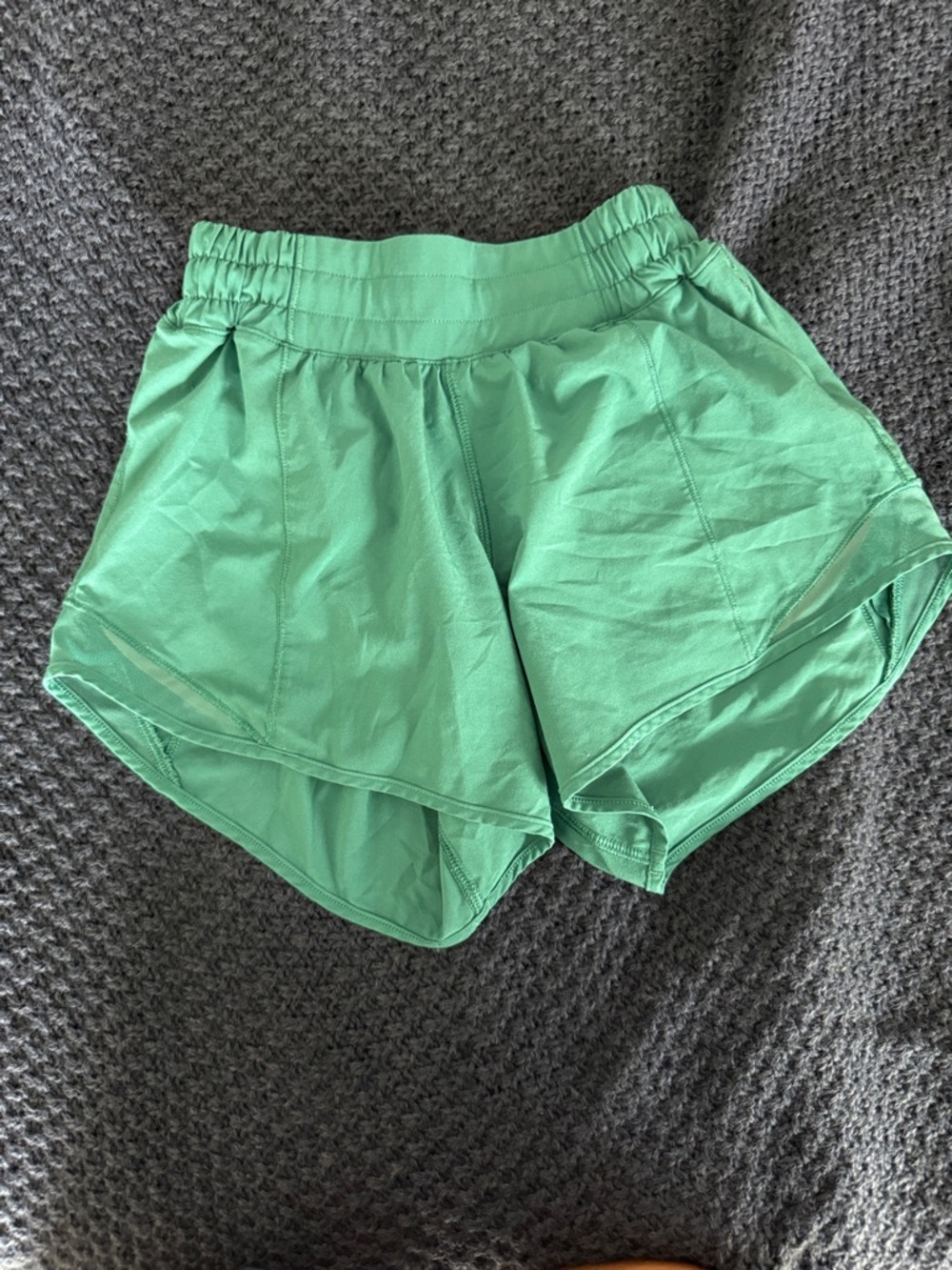 lululemon athletica  dark Green Athletic Shorts 4